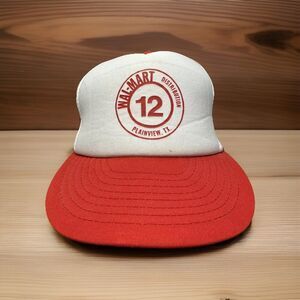 Vintage Walmart Distribution 12 Trucker Hat Mesh SnapBack Cap Plainview, TX
